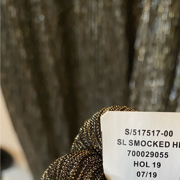 New without tags Banana Republic gold metallic dress- size 14 - Picture 5 of 5